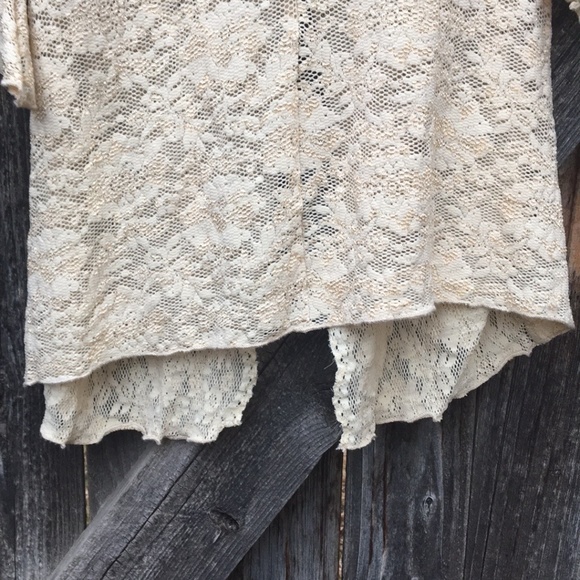 Vintage 90's Bebe floral lace wrap top - Picture 5 of 15